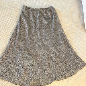 Sienna sky silk midi skirt